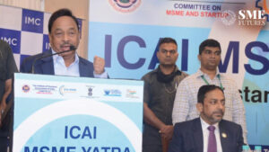 Narayan Rane flaggs off msme yatra