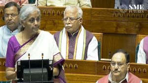 FM nirmala sitharaman in parliament prsening 7th budget 2024